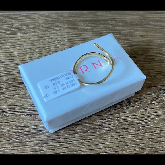 ADORNIA-NWT 14K Gold, Diamond, Sapphire Snake RING - Picture 14 of 14